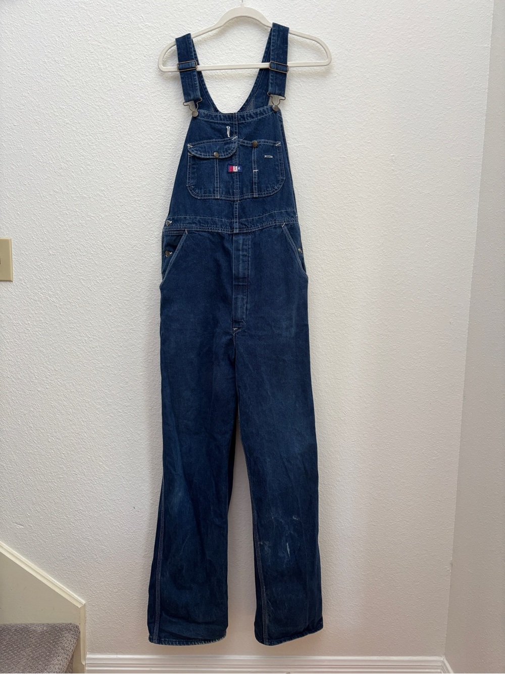 Vintage USA Work Denim Overalls - Made in USA - 100% Cotton